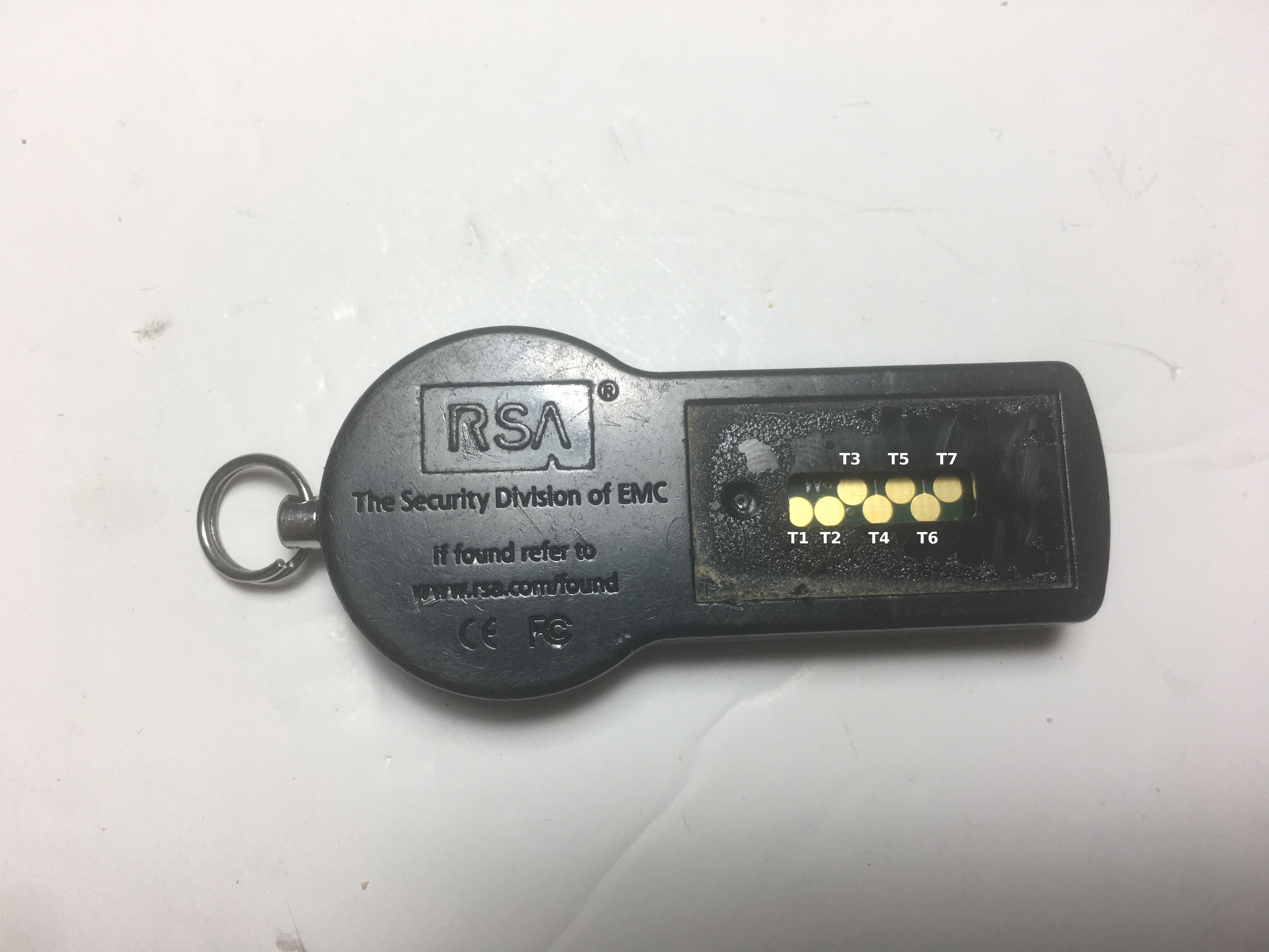 rsa key fob serial number